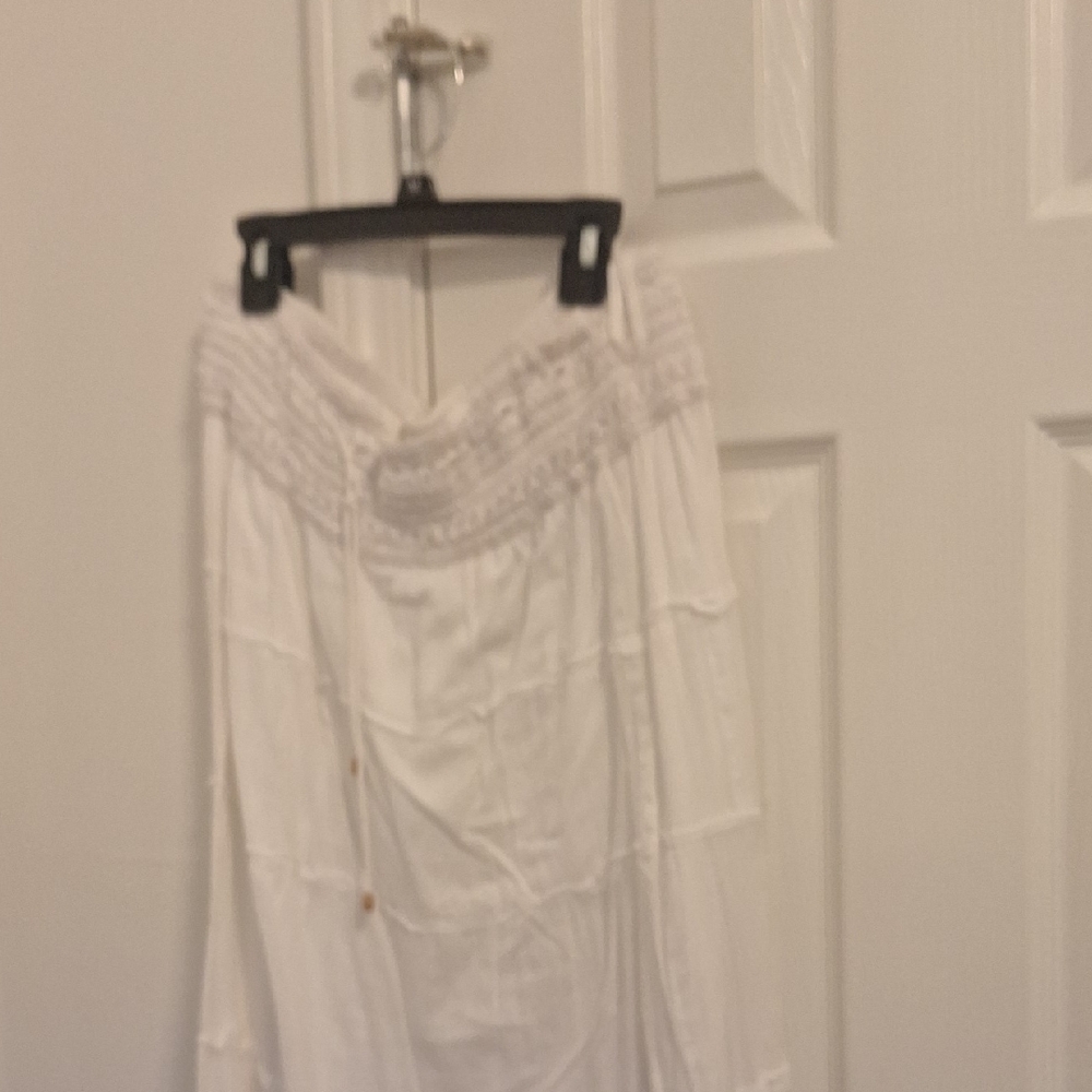 Cato White Textured Skirt